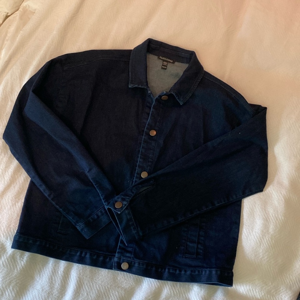 Eileen fisher denim jacket size Small